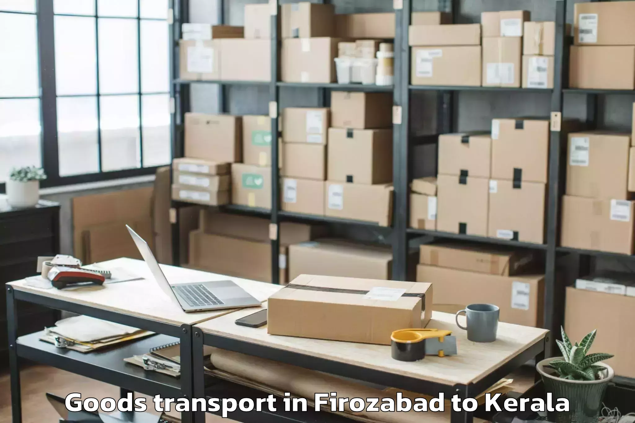 Leading Firozabad to Kerala Goods Transport Provider